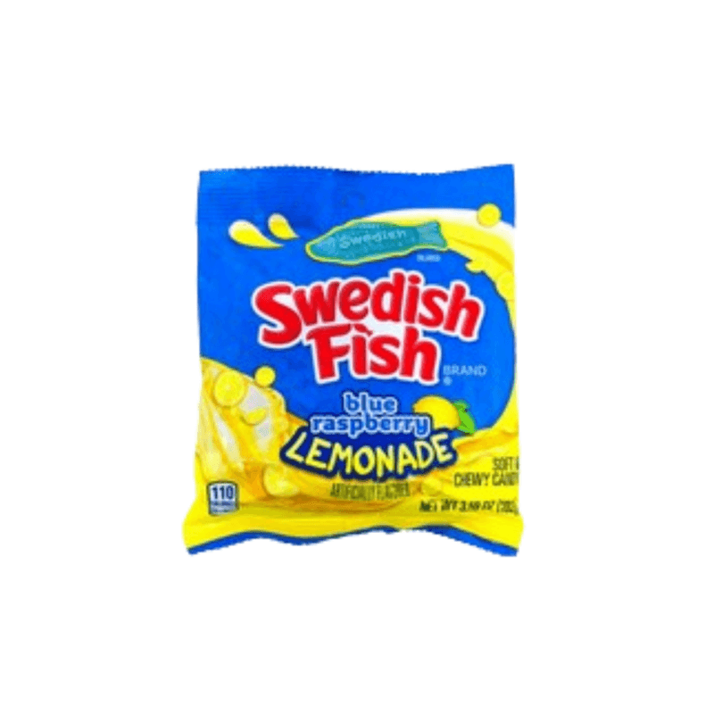 Blue Raspberry Lemonade Swedish Fish Peg Bag - USA (3.59oz)