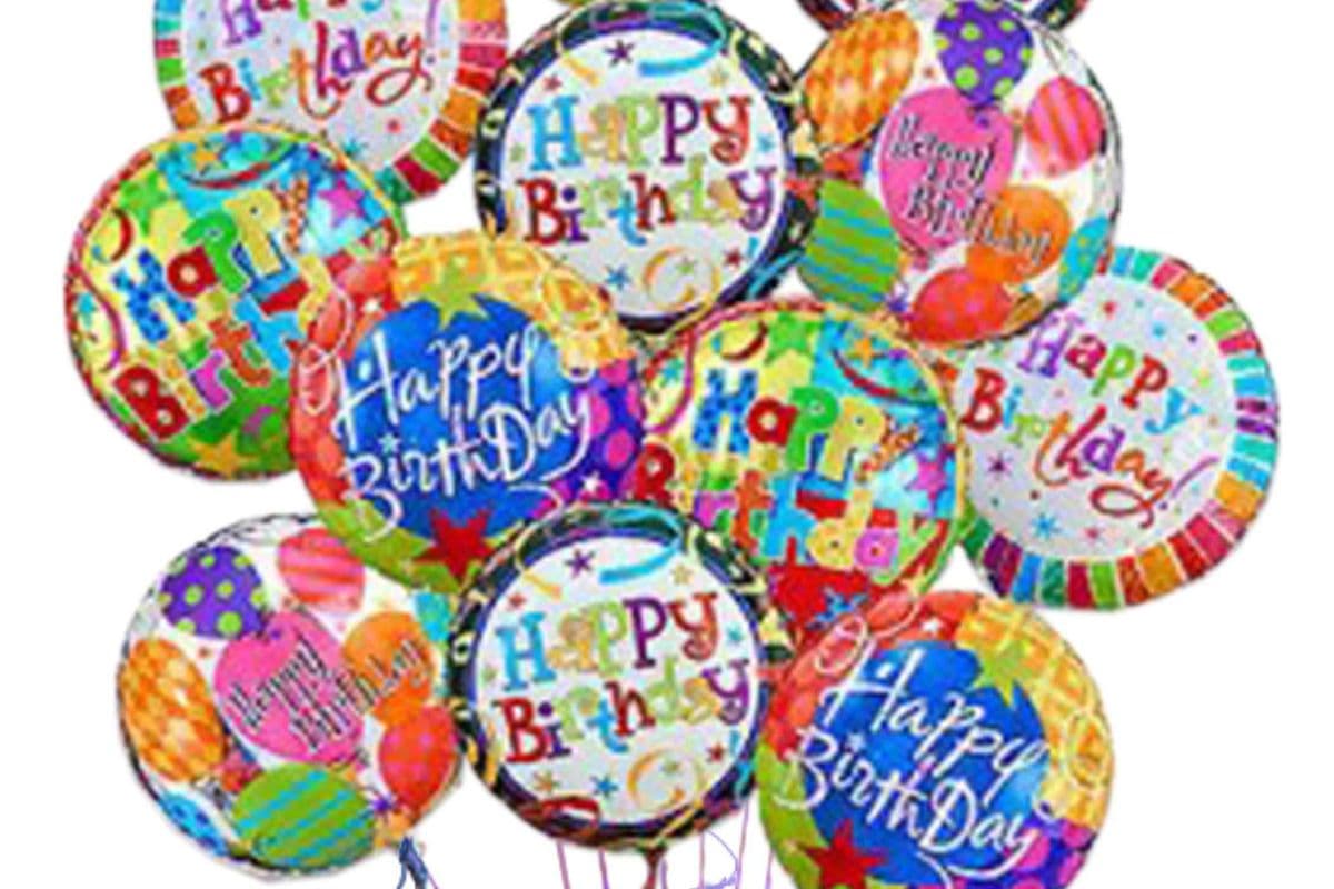 Happy Birthday Mylar Helium Balloon