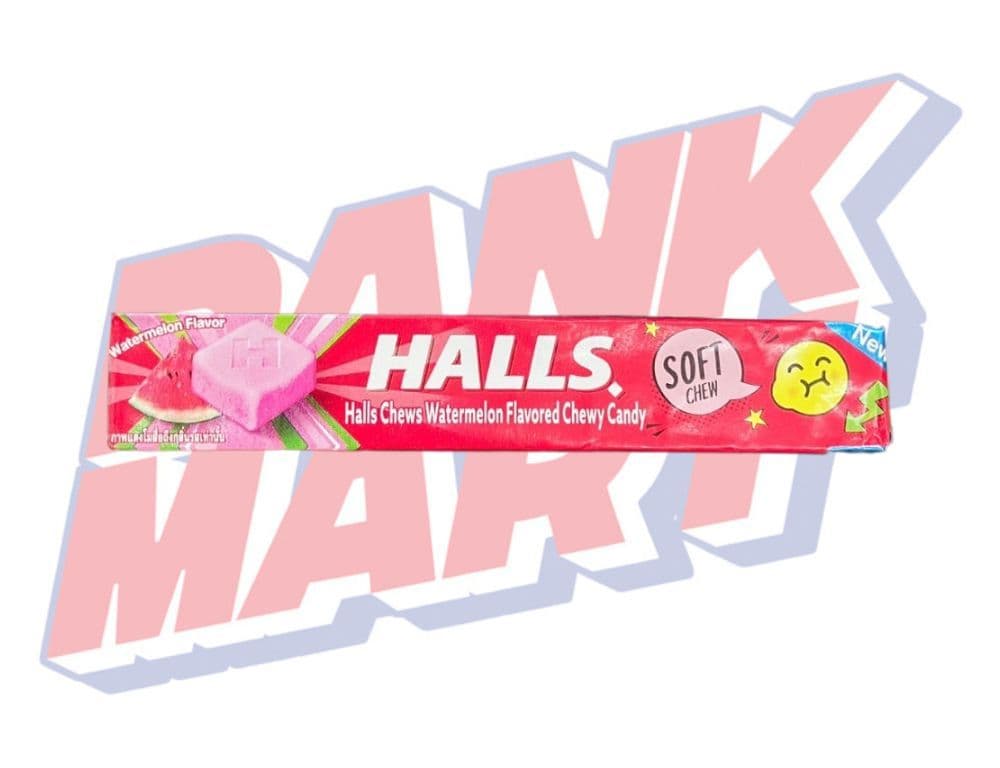 Halls Chews Watermelon Chewy Candy (Thailand)