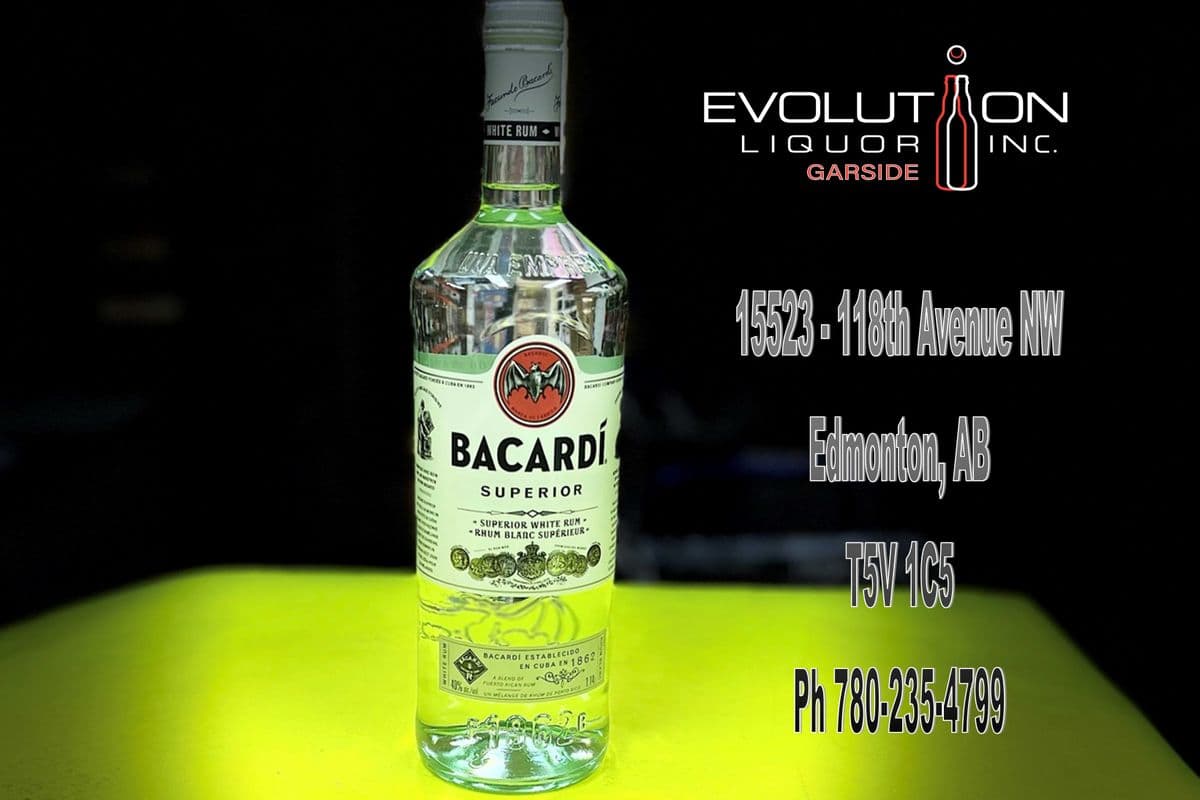 Bacardi Superior White Rum 1140G (1 x 1140 ml Glass Bottle)