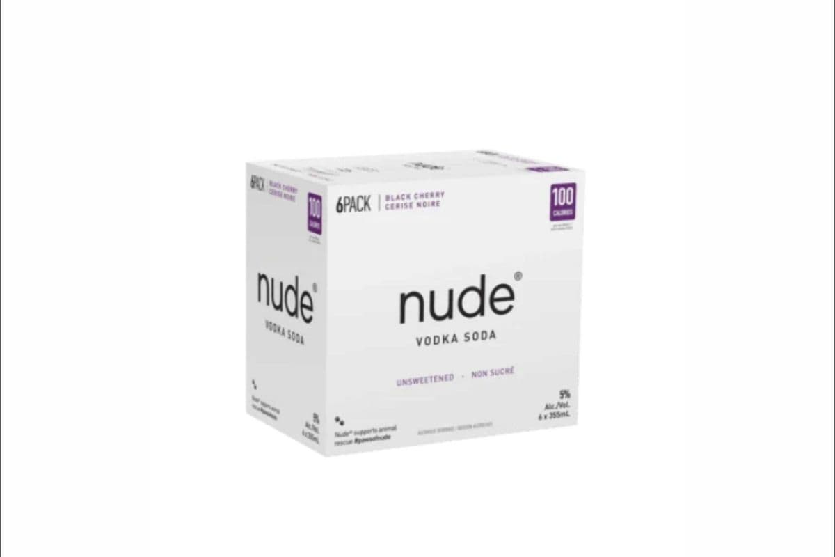 Nude Vodka Soda Black Cherry (6-Pack) (6 x 355ml)