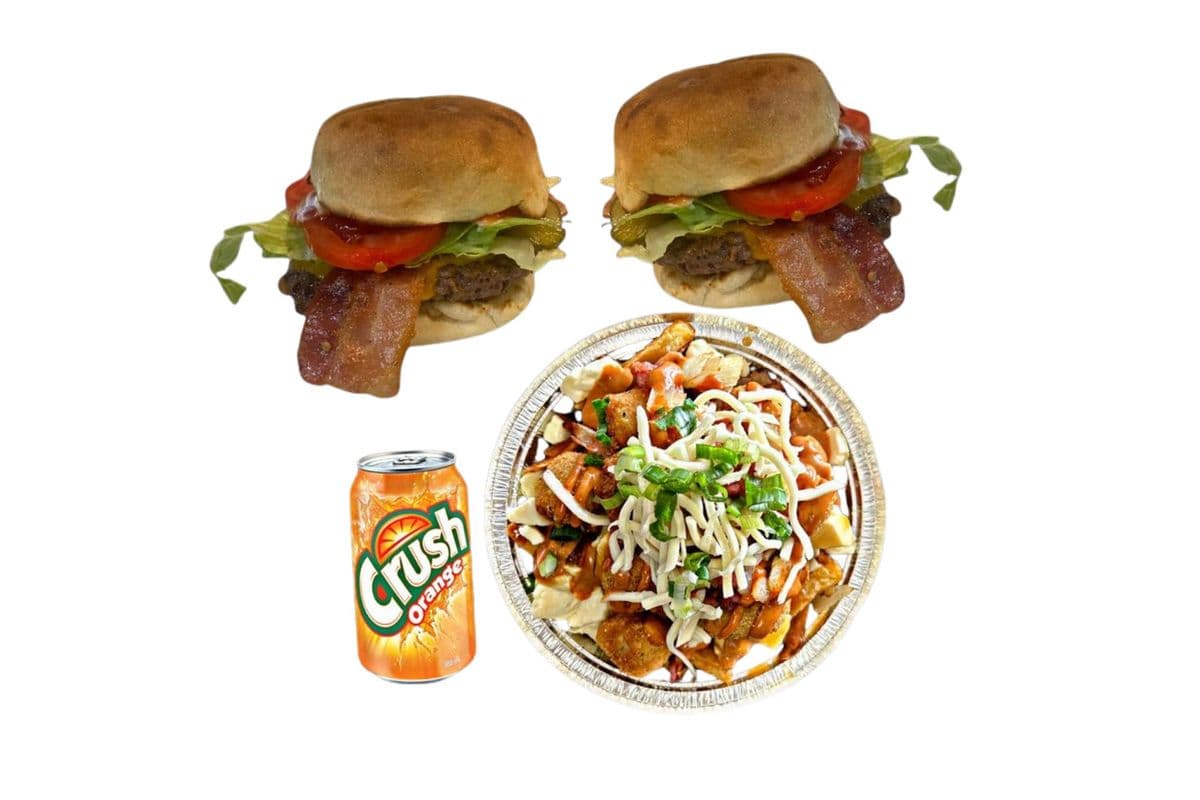 Trio 2 Cheeseburger bacon et poutine.