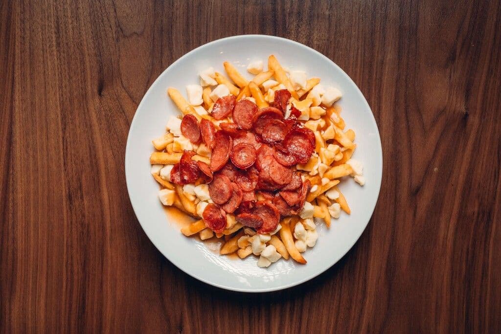 Grosse poutine au pepperoni