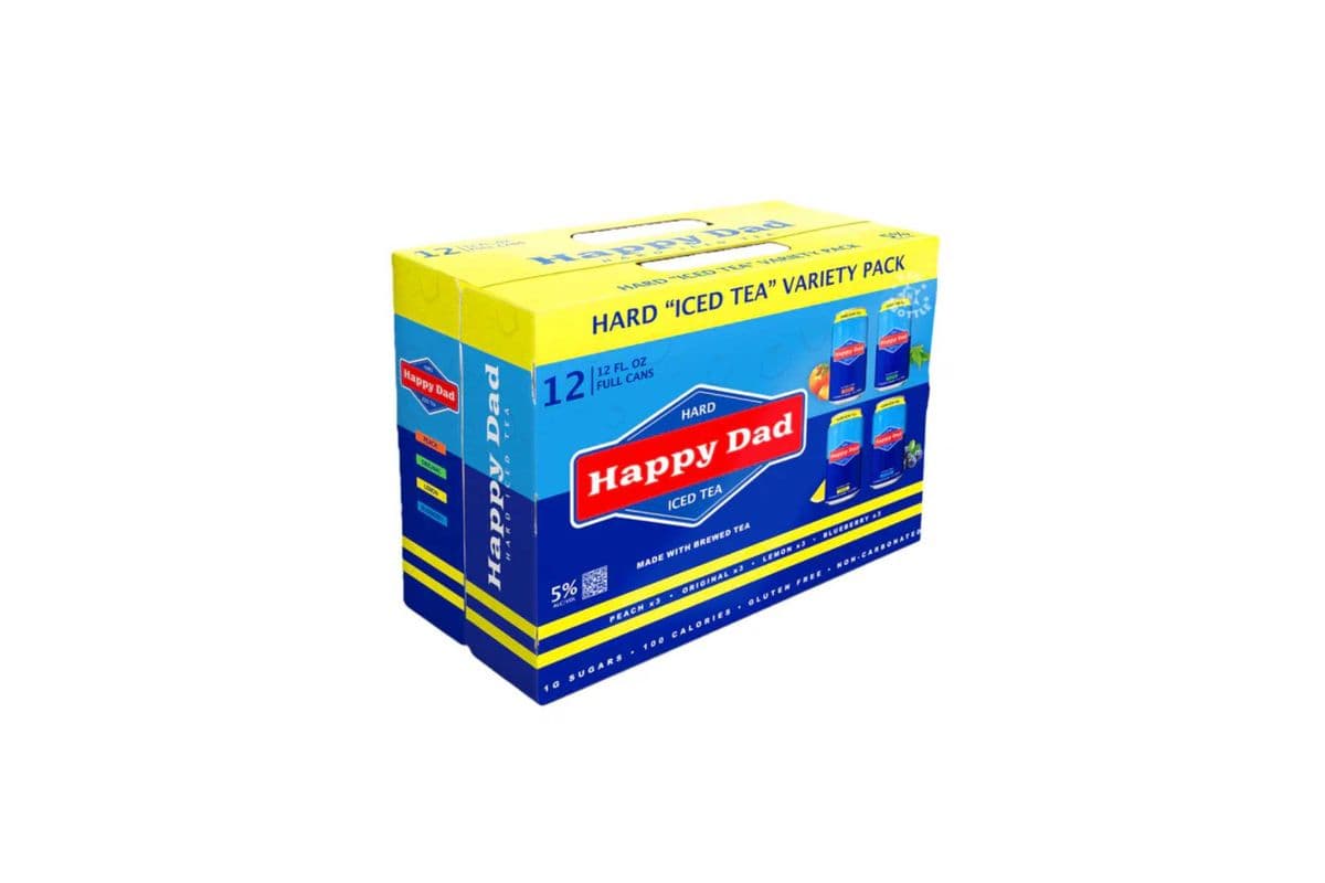 Happy Dad Iced Tea Variety Pack (12 x 355mL Cans)