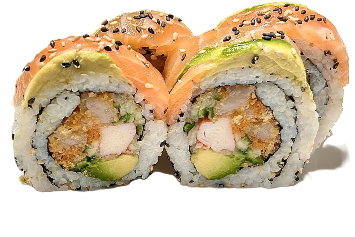 Orangeville Roll (Salmon on top)