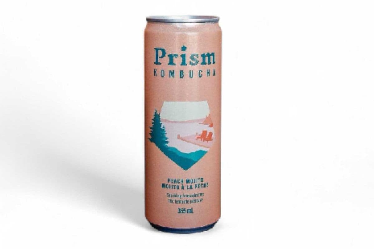 Peach Prism kombucha