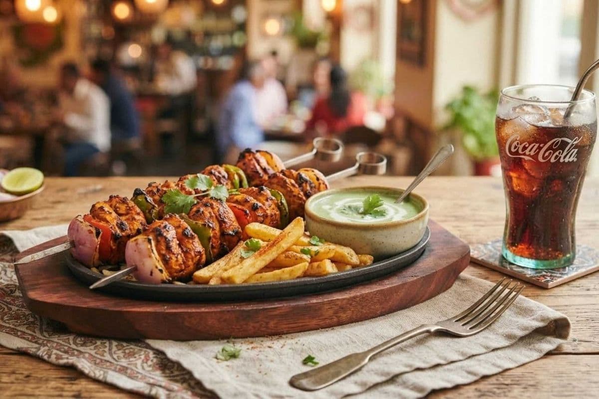 Chicken Tandoori Combo (Chicken Tikka (10 Pcs), Fries and Soft Drink)