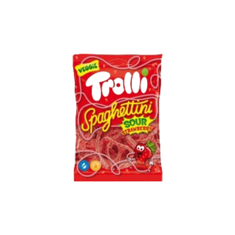 Sour Strawberry Spaghettini Trolli - Europe (100g)