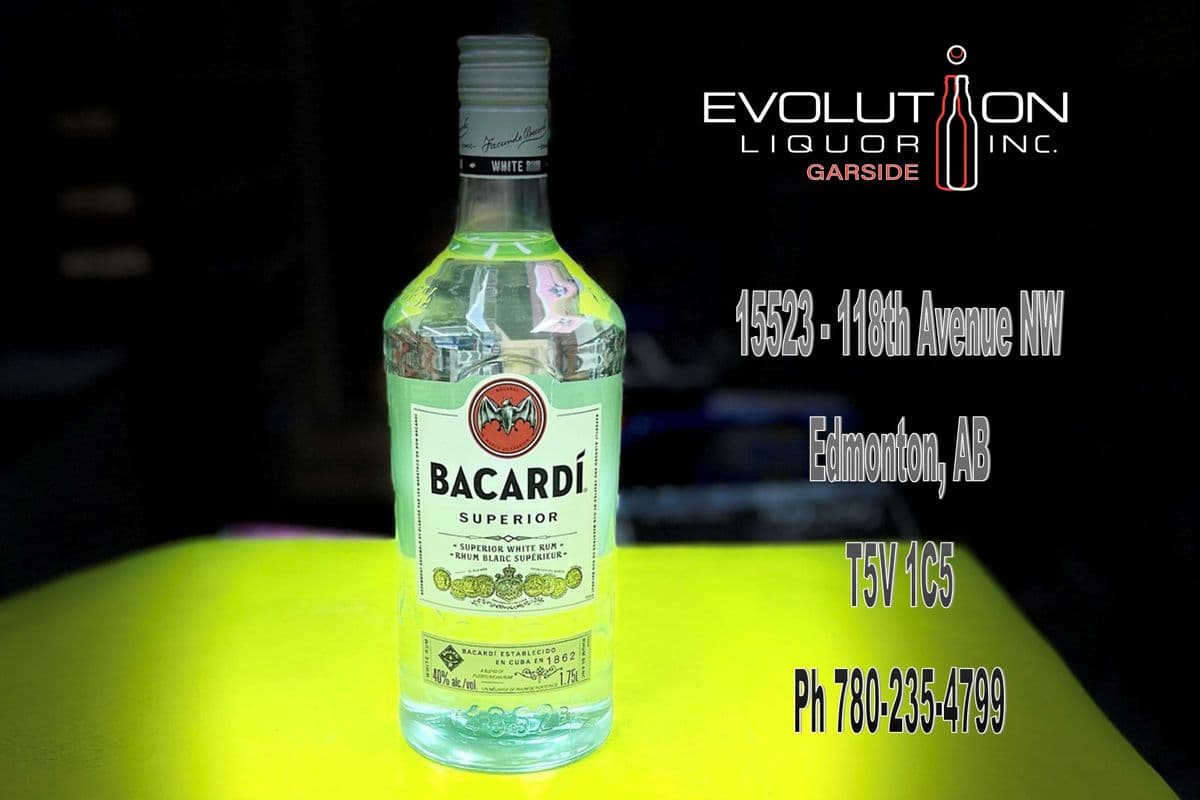 Bacardi Superior White Rum 1750P (1 x 1.75L Plastic Bottle)
