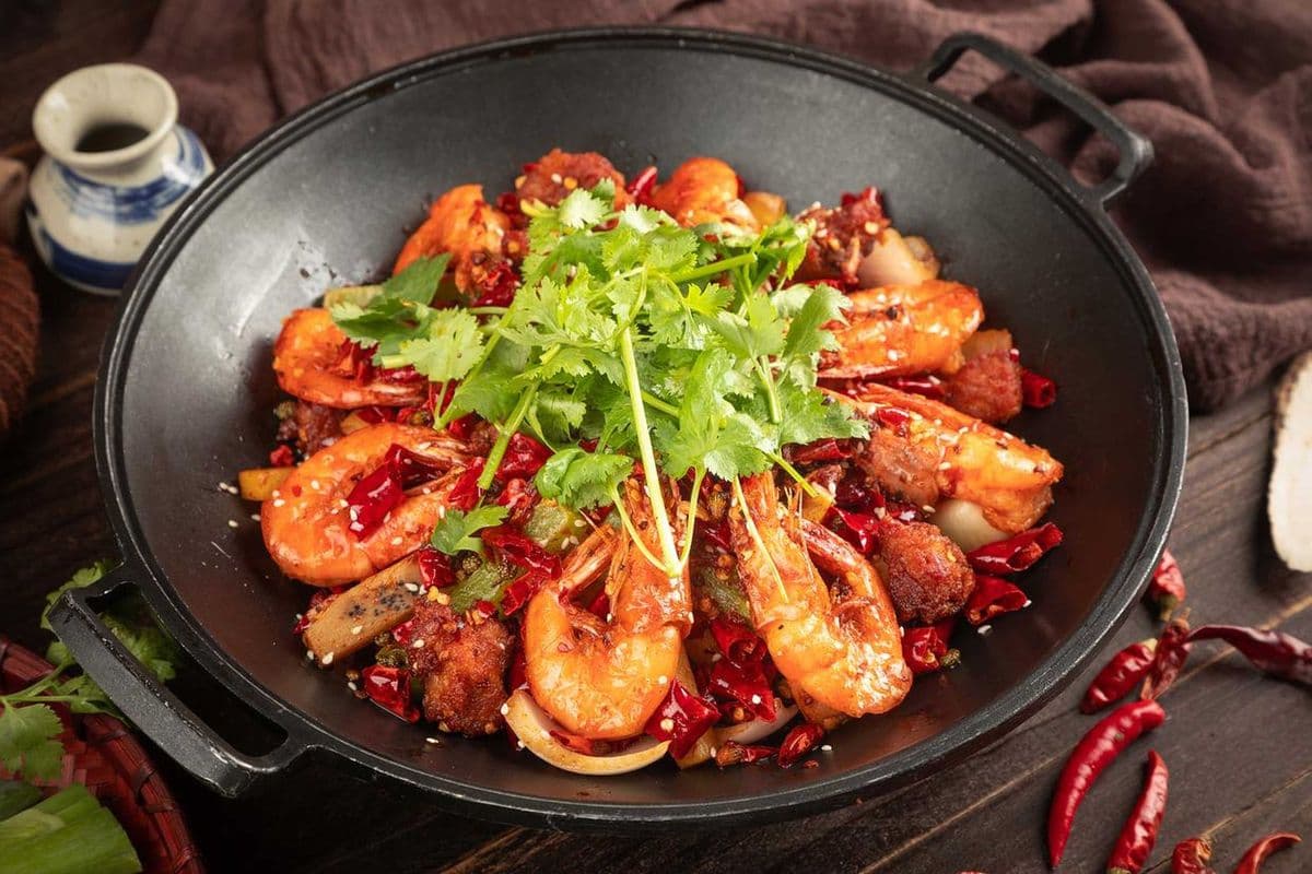 Dry Pot Shrimp 干锅大虾