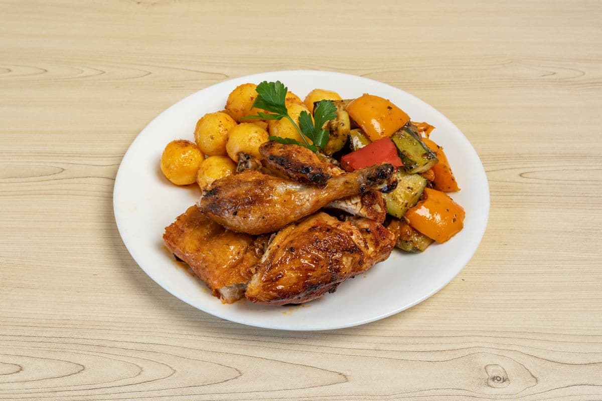 Half BBQ Chicken Dinner