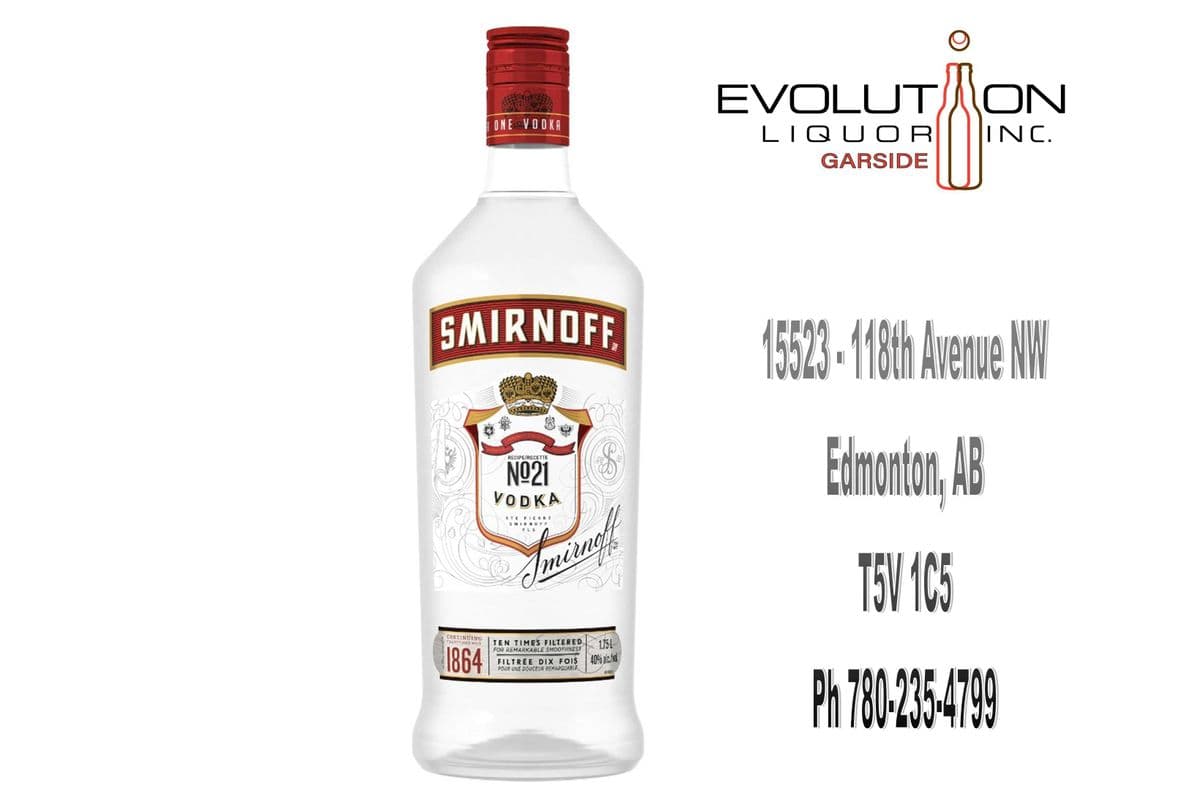 Smirnoff Vodka 1750P (1 x 1.75L Plastic Bottle)