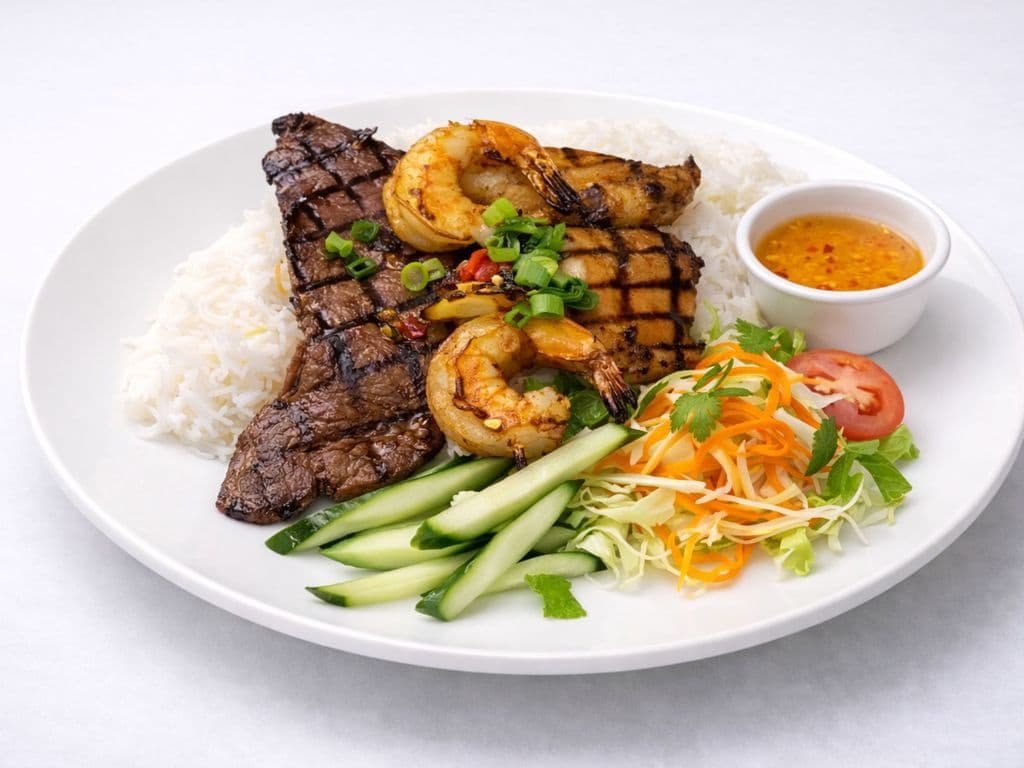 2x Riz Special ( Poulet, Boeuf & Crevettes) / 2x Special Rice ( Chicken, Beef & Shrimps)