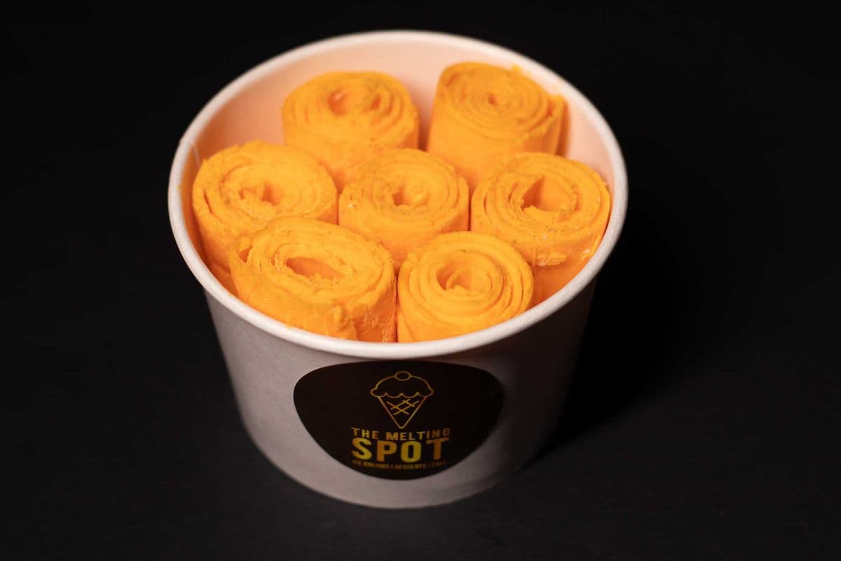 Mango Thai Rolled Ice Cream