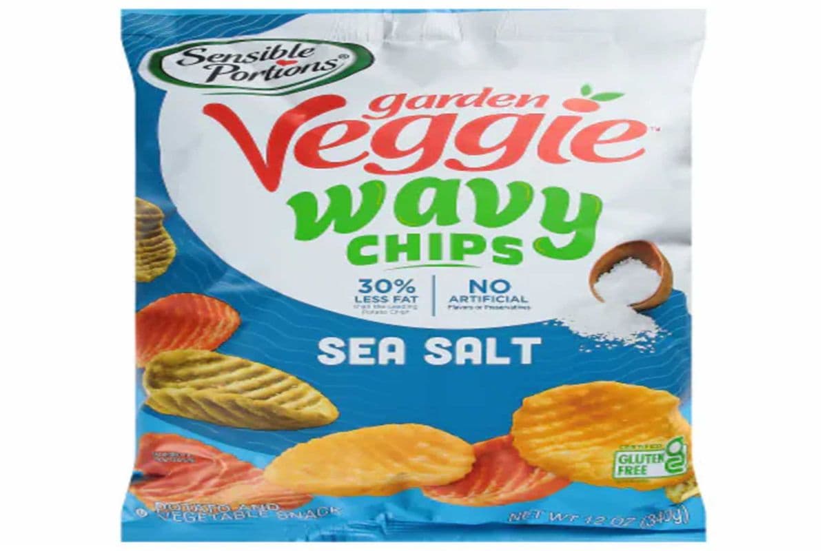 GARDEN VEGGIE WAVY CHIPS SEA SALT (142G) (240 Cal)