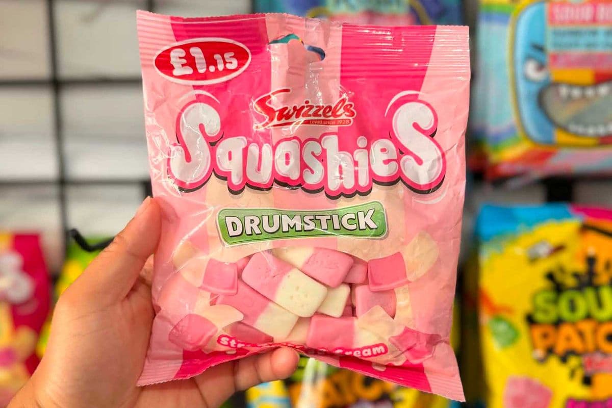 Squashies Drumstick Strawberries & Cream UK 120g – Imported British Candy