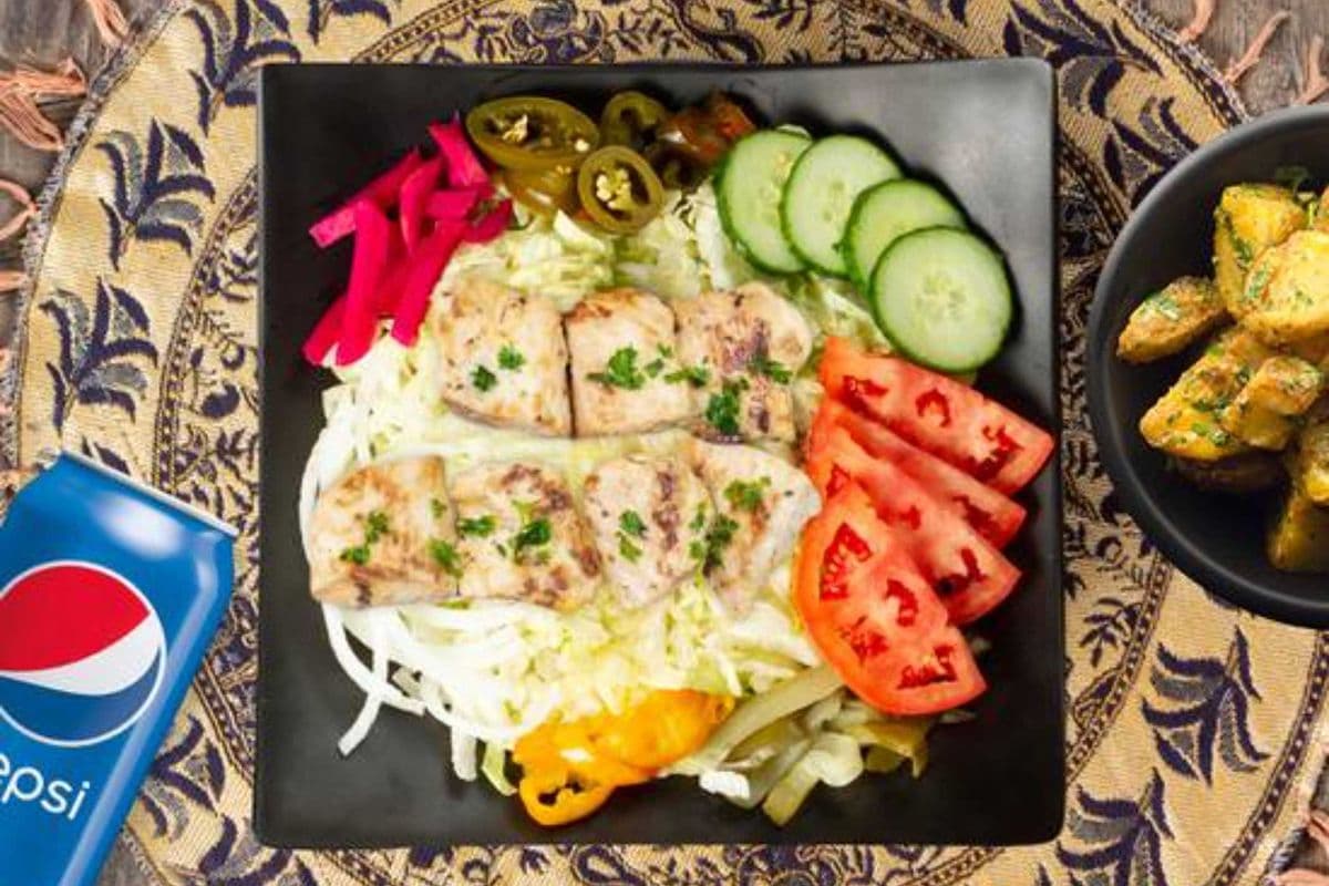 Chicken Souvlaki Salad Bowl