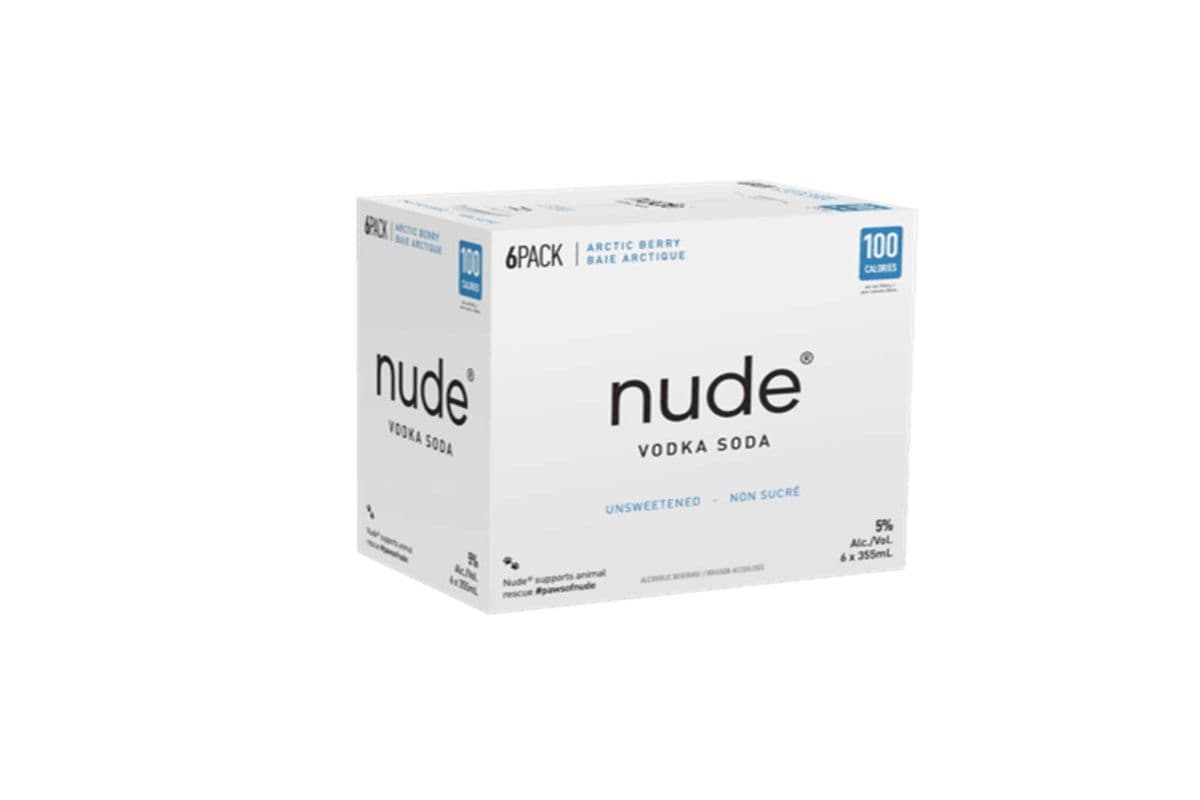 NUDE VODKA SODA ARCTIC BERRY 6 CANS (6 x 355ML)