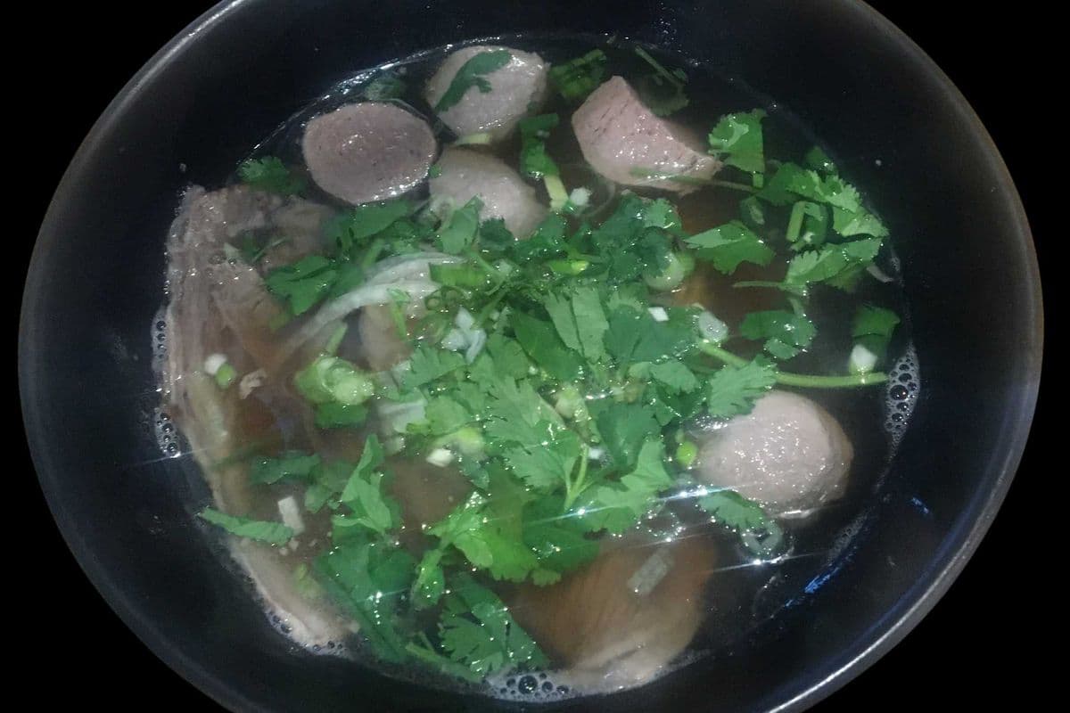 Beef Meatball Noodle Soup