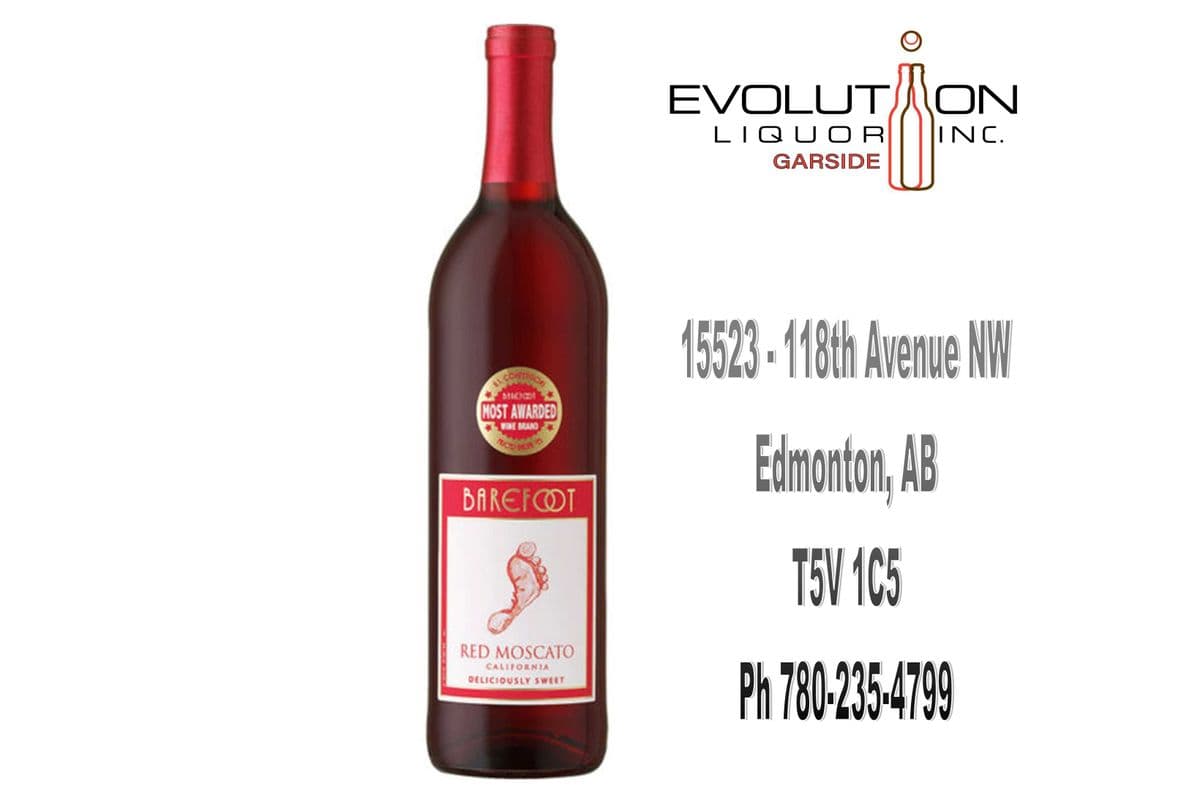 Barefoot Red Moscato 0750G (1 x 750ml Glass Bottle)