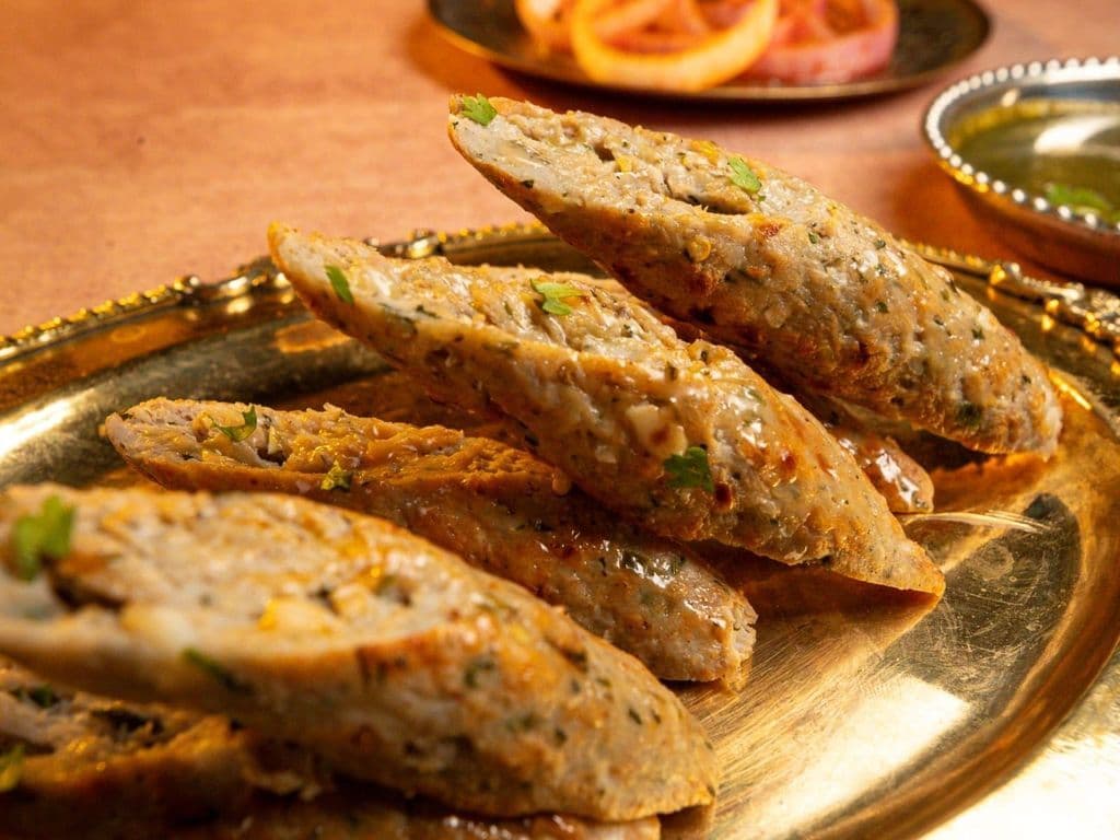 Murgh Reshmi Seekh Kebab
