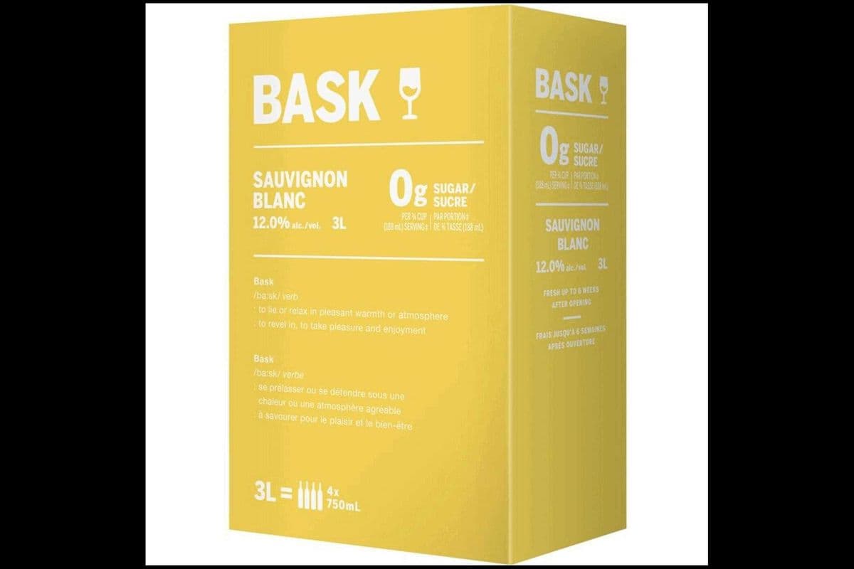 BASK SAUVIGNON BLANC 0G SUGAR 3 LITRE (1 x 3000ML)