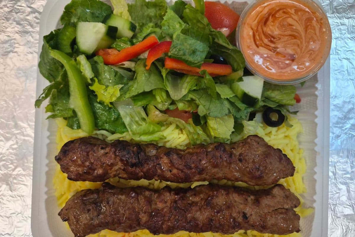 Chicken Shish kebab meal