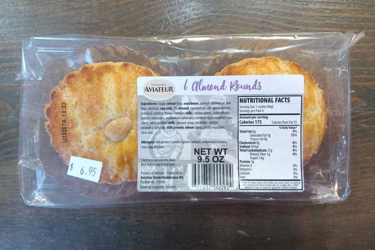 Aviateur Almond Rounds (9.5oz) (175 Cal)