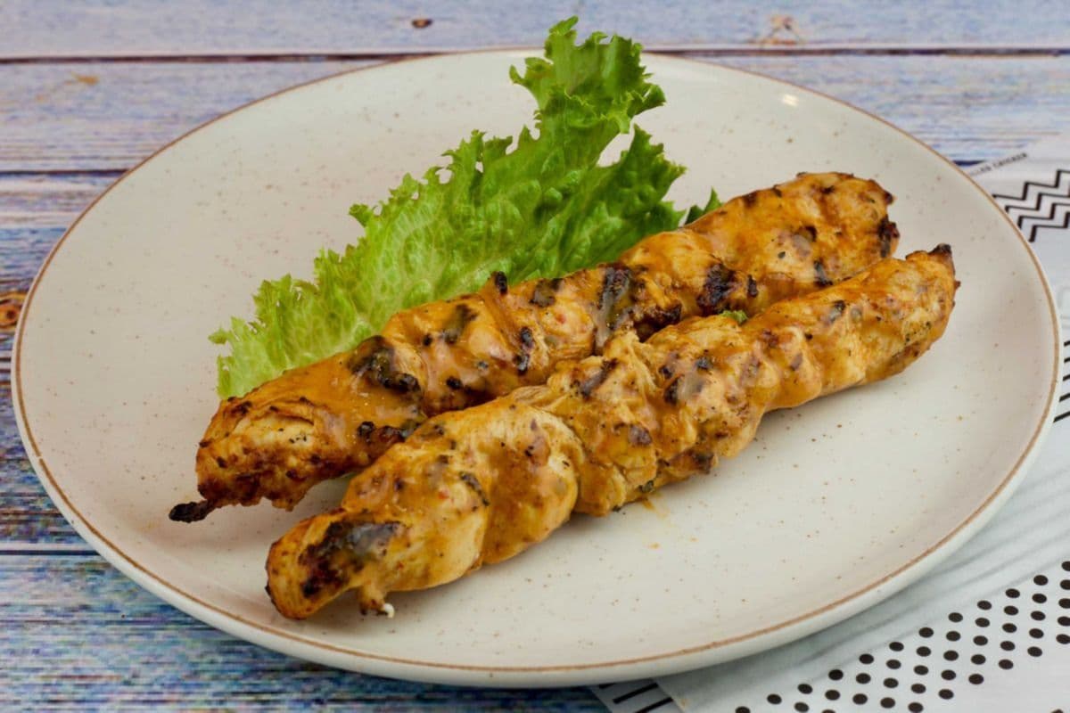 Double Kebob with One Regular Side