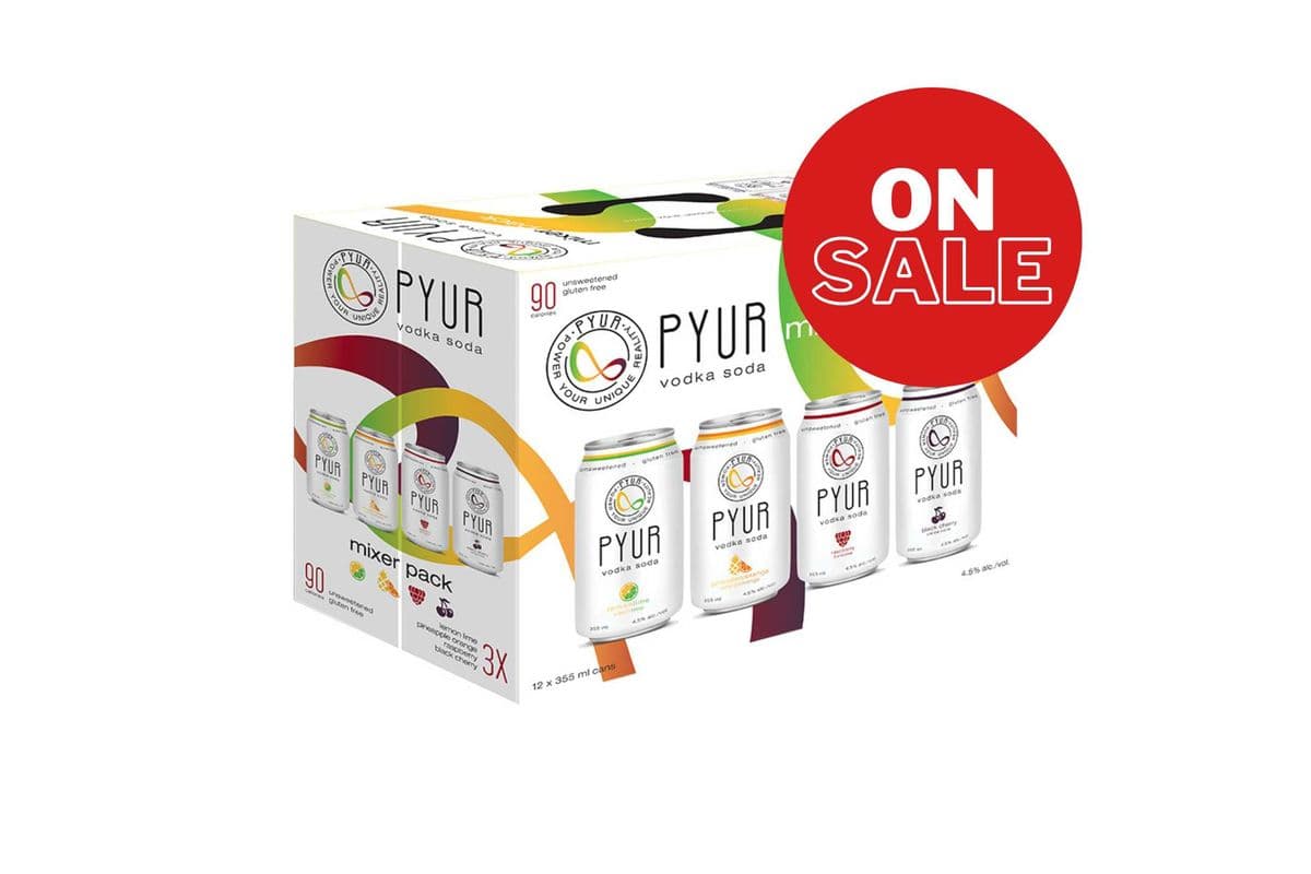 Pyur Vodka Soda Mixer (12 x 355ml)