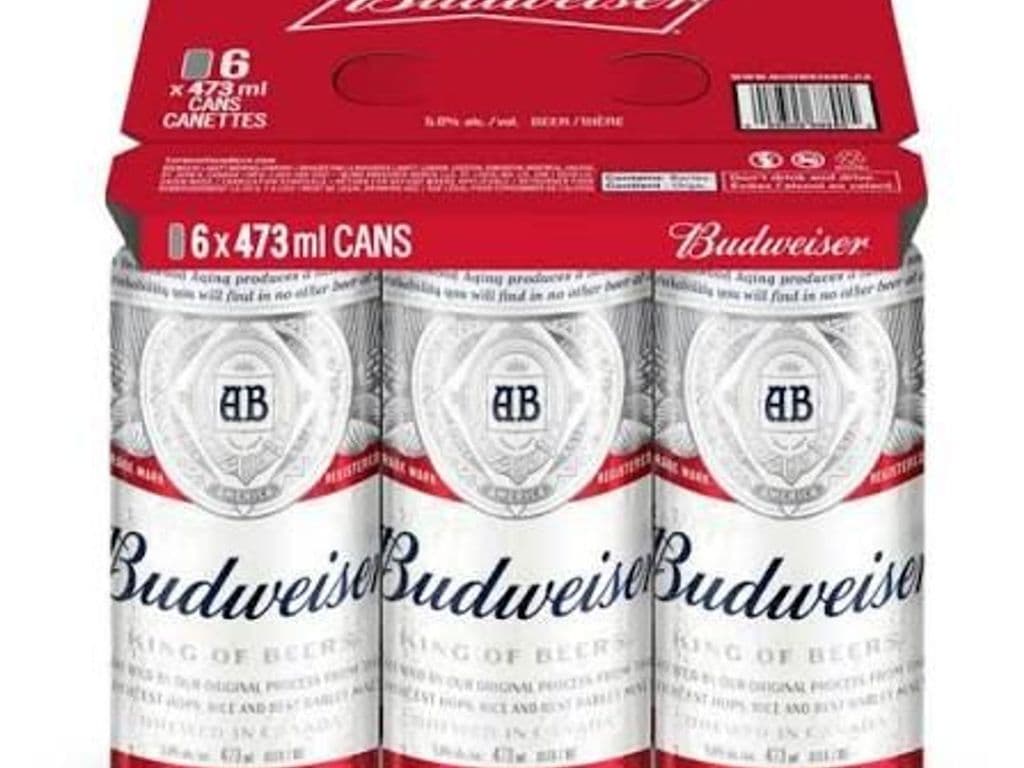 Budweiser 6 x 473ml Cans (5.0% ABV)