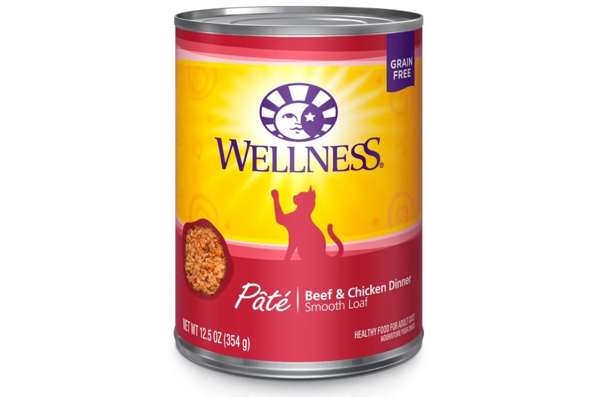 Wellness Complete Health Pate Beef & Chicken Formula Grain-Free Wet Cat Food Cans (12.5 oz)