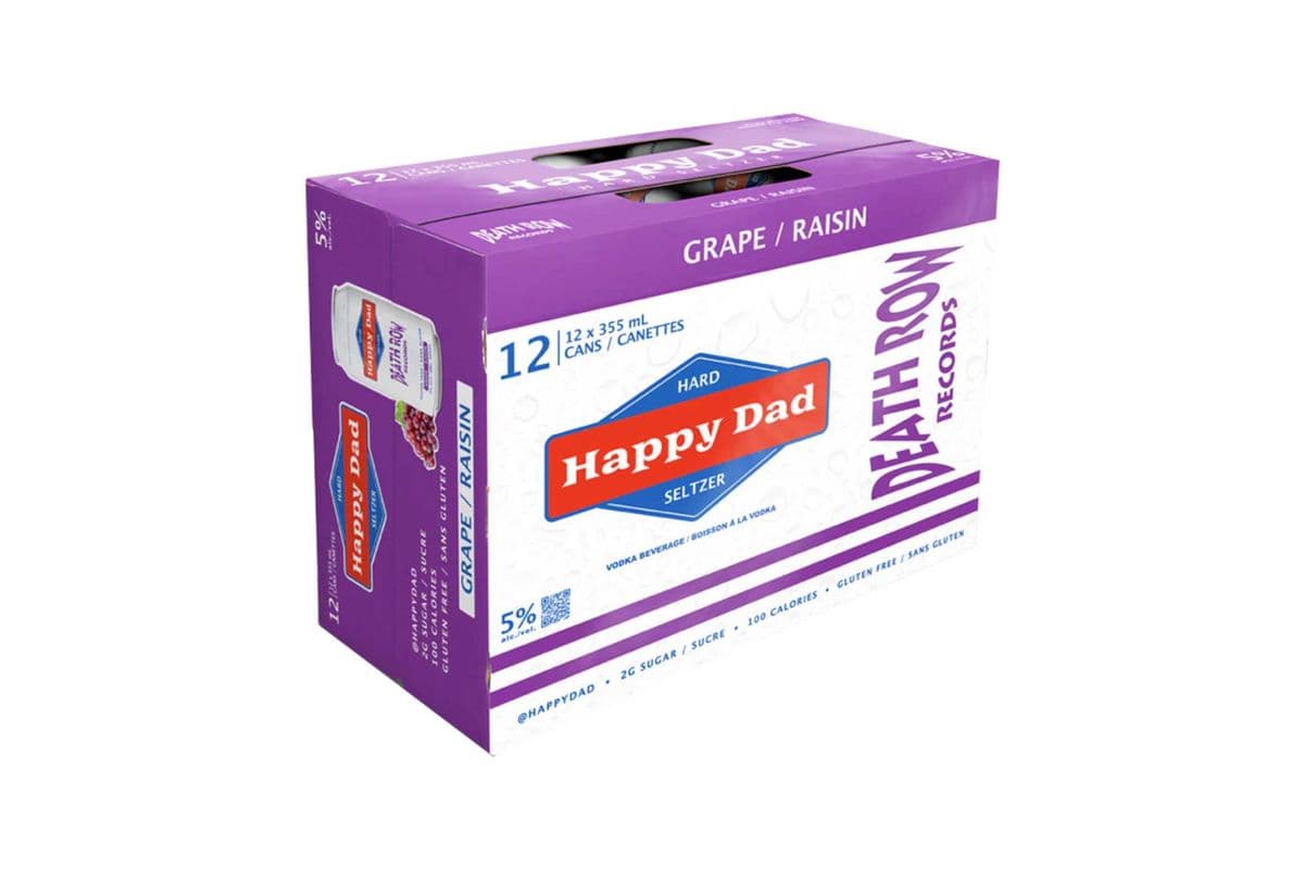 HAPPY DAD HARD SELTZER GRAPE 12 PACK (12 x 355ml)