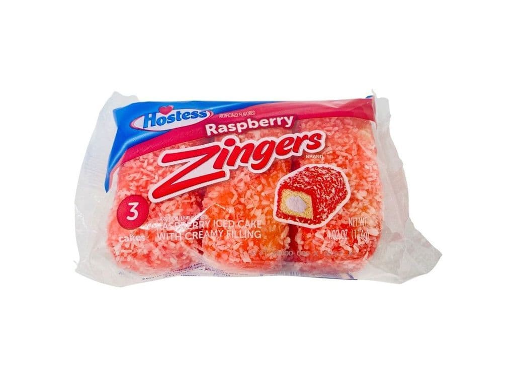 Hostess Zingers Raspberry and Coconut Flake Cream Cakes 3 Pack 114g