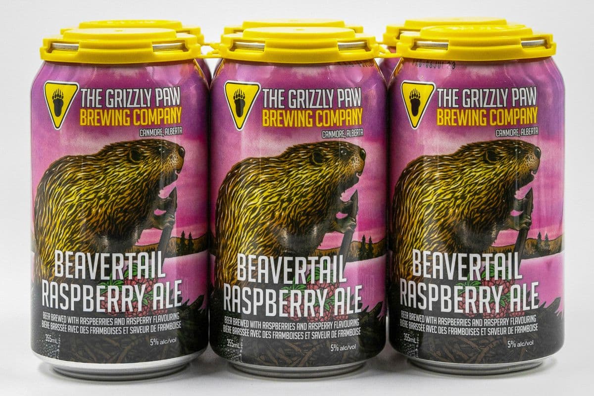 GRIZZLY PAW BEAVERTAIL RASPBERRY ALE (1 x 6x355mL)