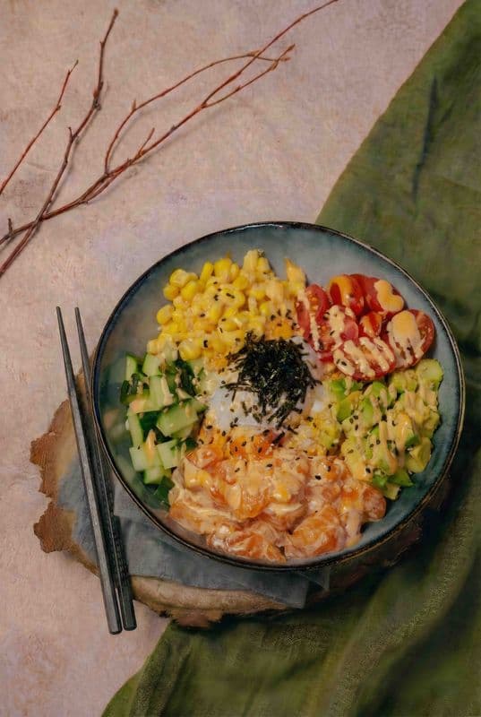 Salmon Delight Poke Bowl