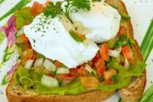 Avocado Toast with Two Eggs