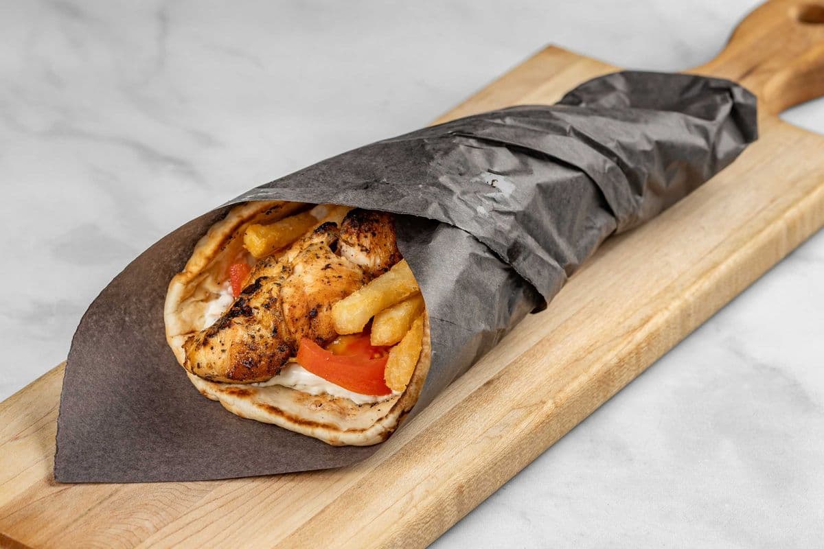 Souvlaki on a Pita