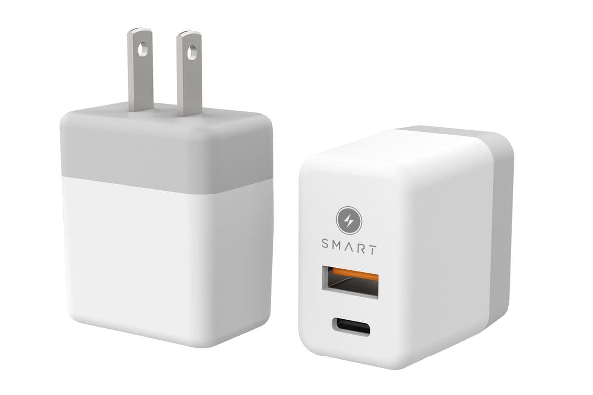 SMART PD 20W Dual Port USBA+C AC Charger