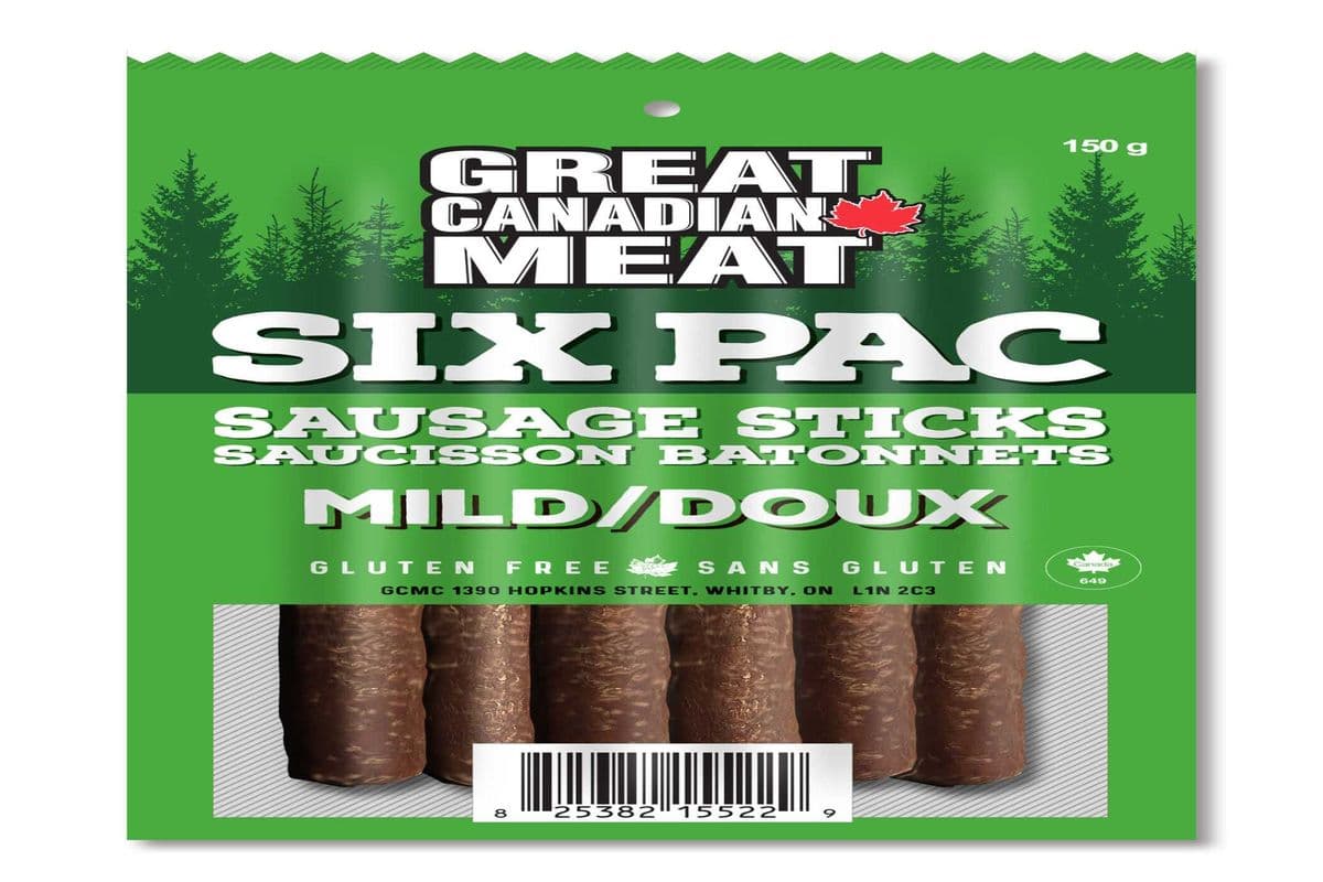 Great Canadian Meats - Sausage Sticks Mild (6 Pack) (150 g)