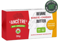 L’Ancêtre Organic Grass Fed Unsalted Butter (250g)