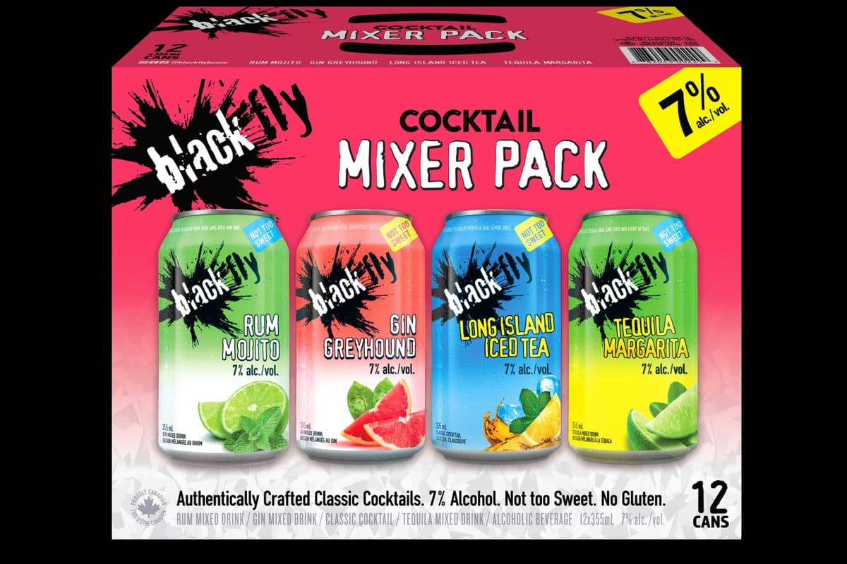 Black Fly Cocktail Mix pack (12 x 355ml)