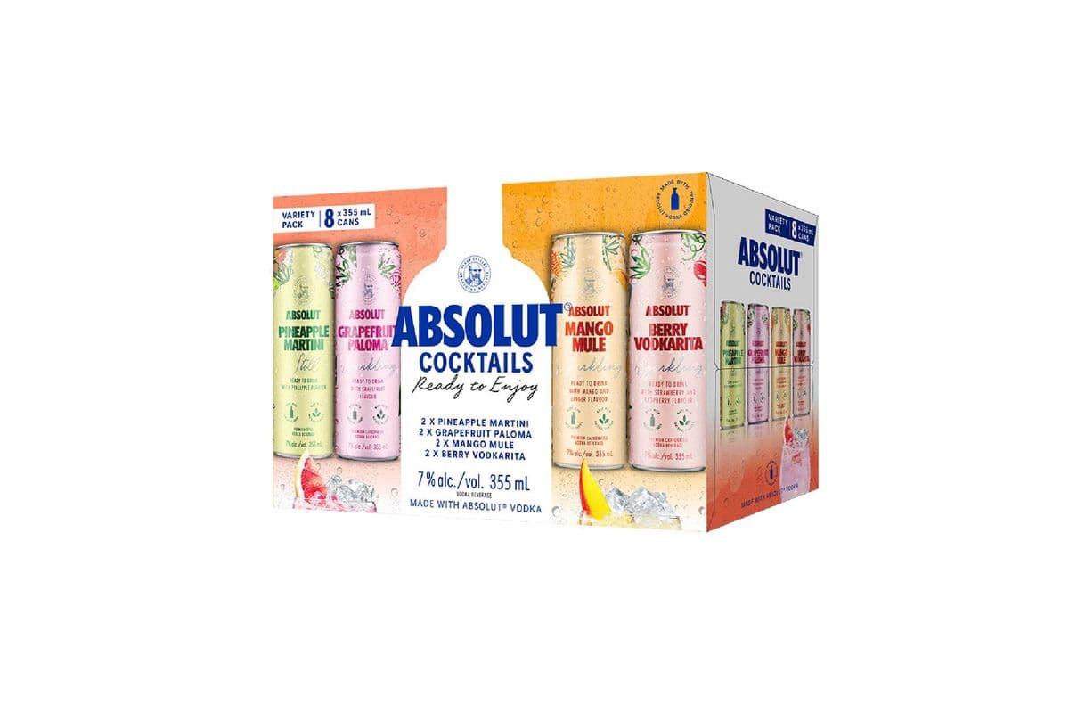 Absolut Cocktail Variety (8 x 355ml)