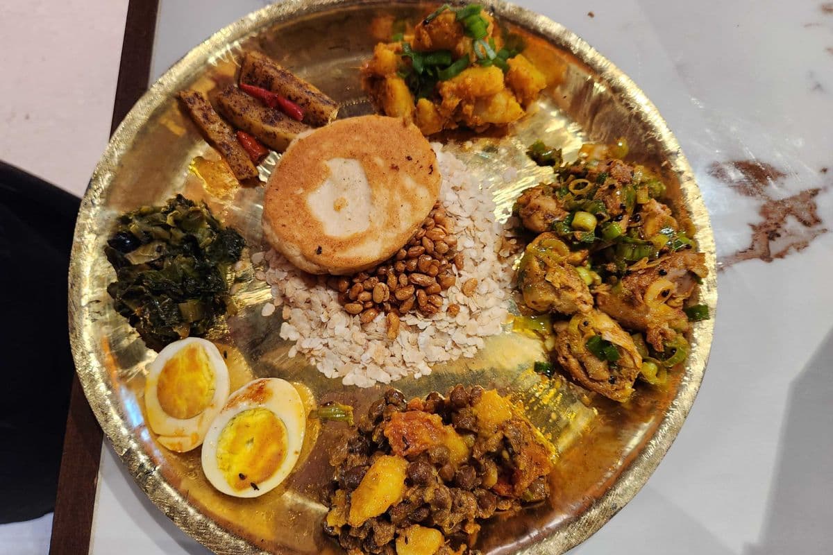 Newari Samay Baji Assosrted Platter