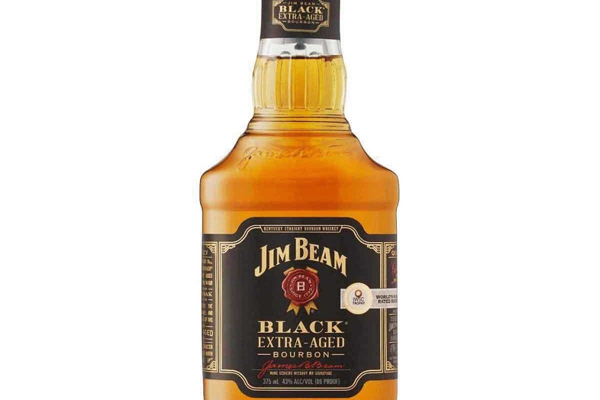 Jim Beam Black Extra Aged Bourbon (375 ml Bottle) (1 x 375ml)