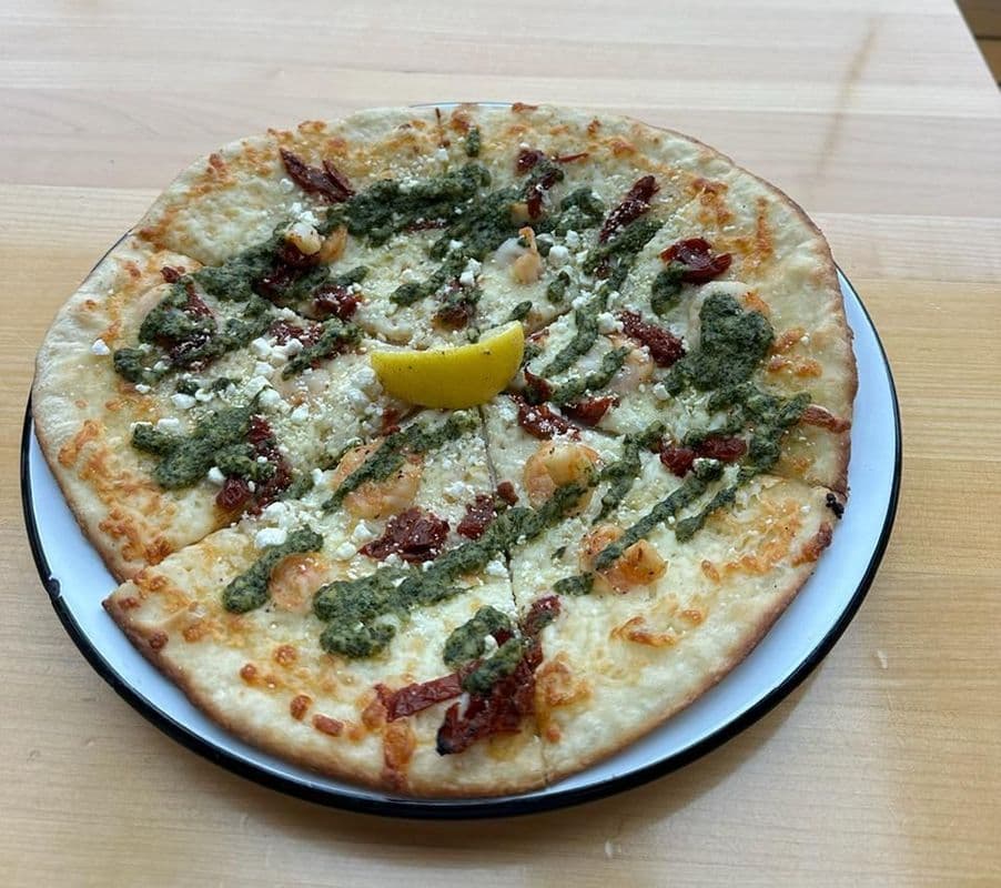 Prawn Pesto Pizza