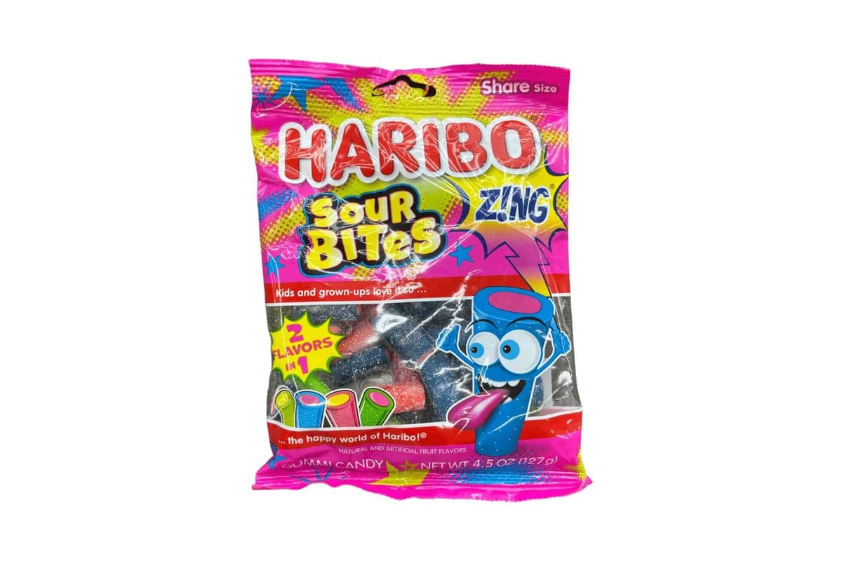 Haribo Zing Sour Bites (127g) (480 Cal)