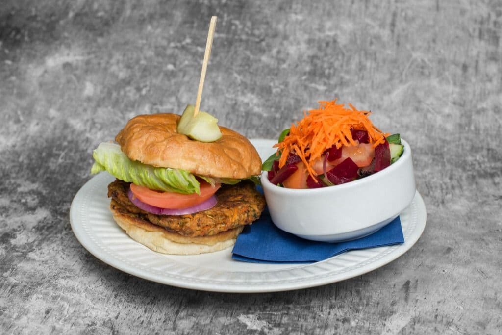 Pakora Crunch Burger