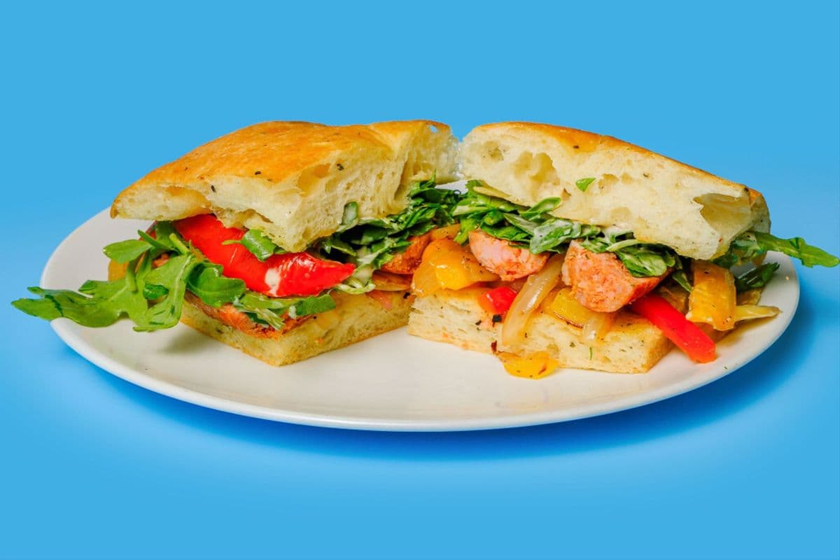 All Natural Italian Hot, or Mild Pork Sausage Sandwich