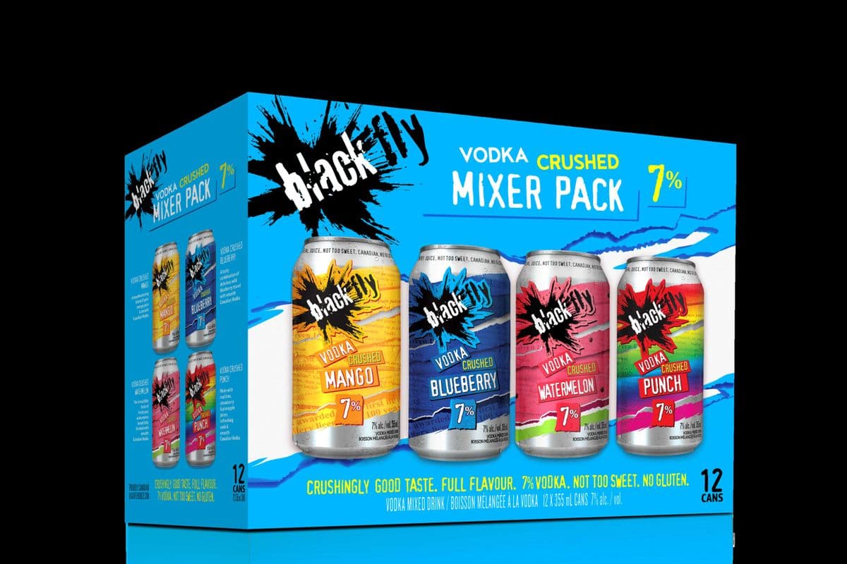 Black Fly Crushed Mix Pack (BLUE) (12 x 355 ml Cans)